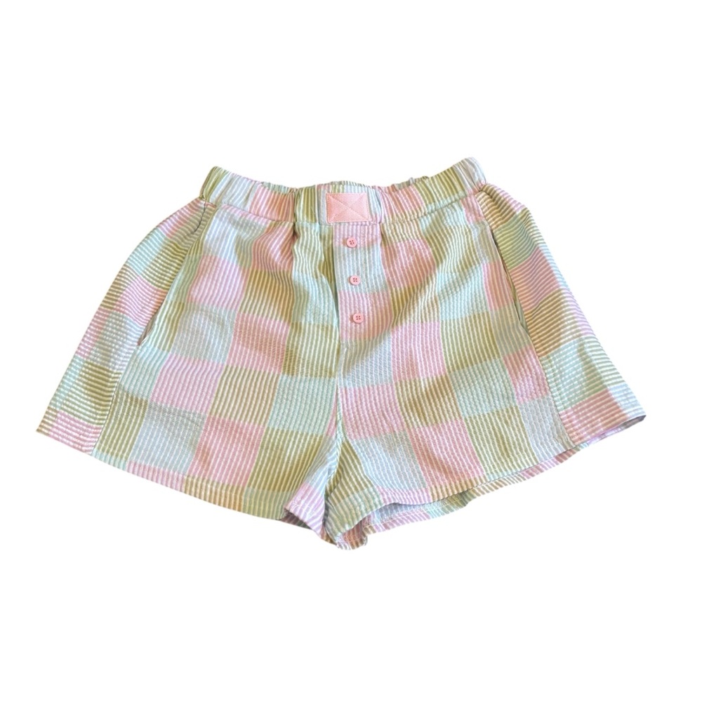 Pastel Plaid Women boxer Shorts - Picture 4 of 12